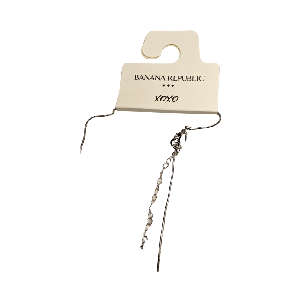 New Banana Republic Silver Tone Fashion Necklace - Picture 6 of 7